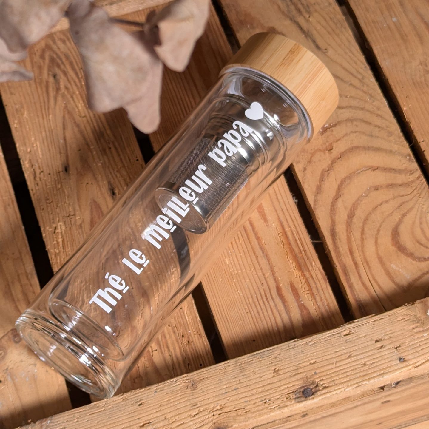 Bouteille thermos à thé en verre - Thé le meilleur