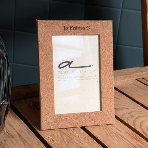 Cadre en liège - Je t'aime