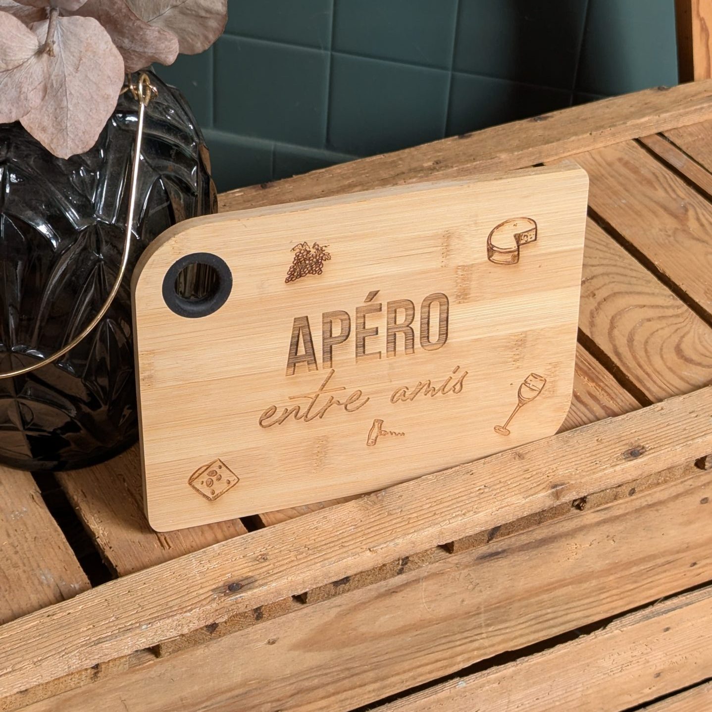 Petite planche à découper en bambou - Apéro