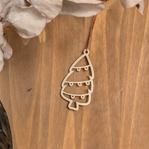 Boule de Noël en bouleau - Sapin