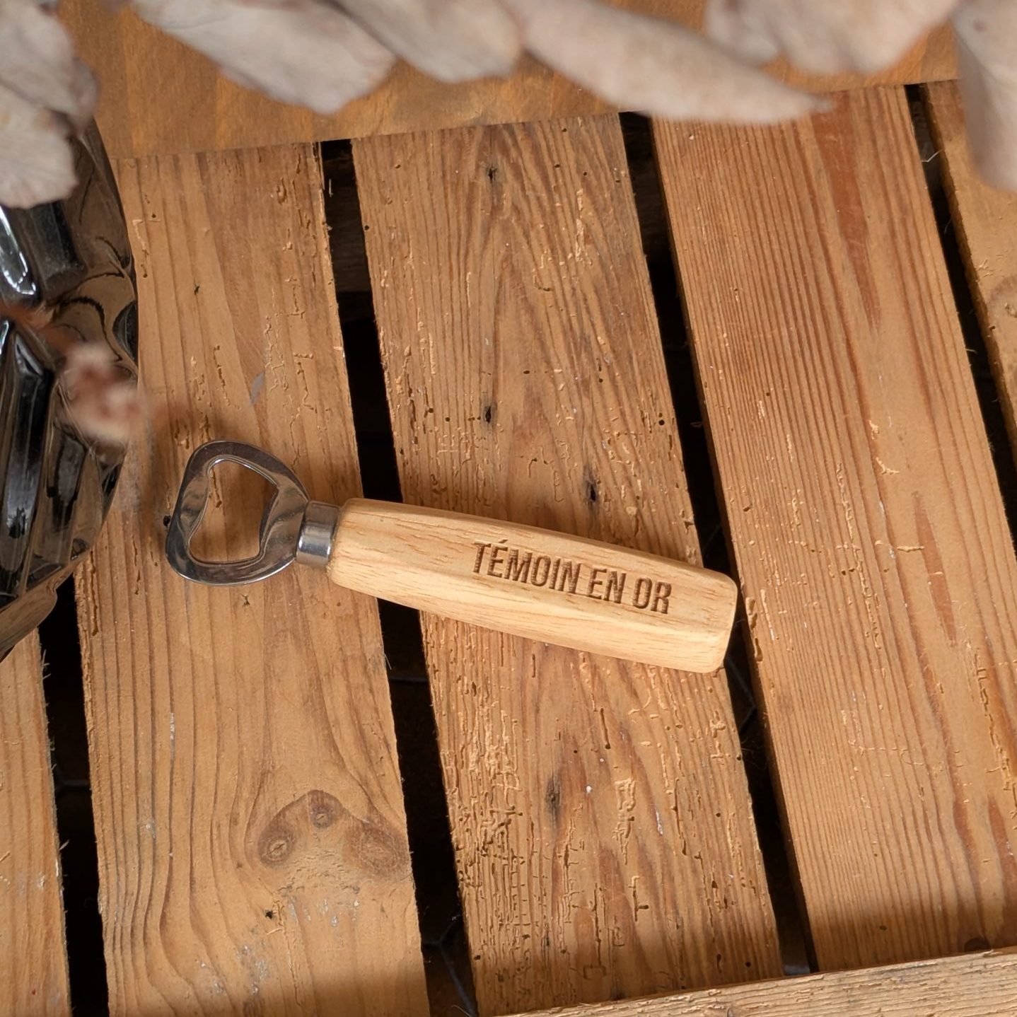 Décapsuleur - Témoin en or