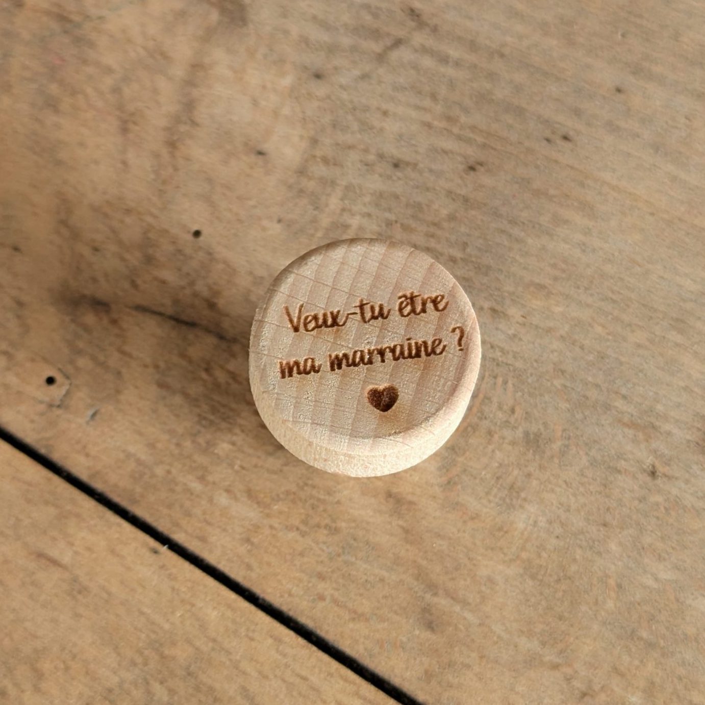 Bouchon en liège - Demande Marraine